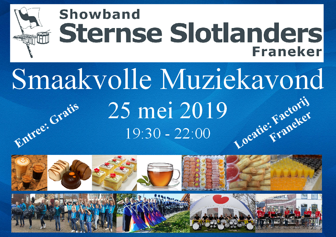 Evenement Smaakvolle Muziekavond 25-5-2019